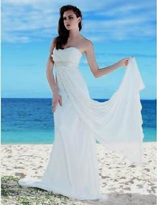 strapless sweetheart beach wedding dresses 2018