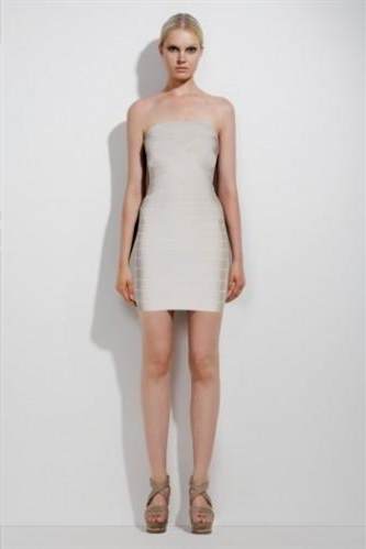 strapless white mini dress 2017-2018