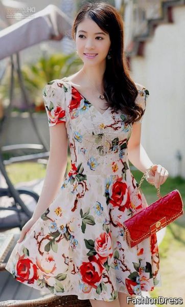 summer dresses with sleeves 2017-2018