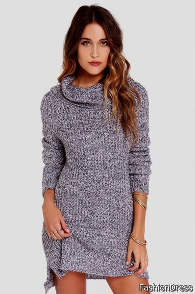 sweater dress cowl 2017-2018