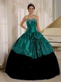 sweet 15 dresses turquoise and black 2017-2018