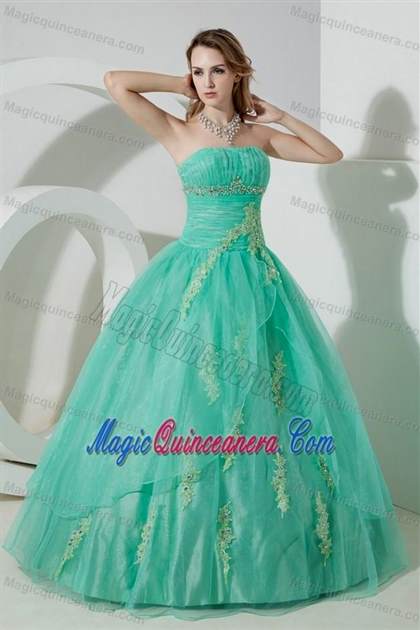 sweet 15 dresses turquoise and black 2017-2018