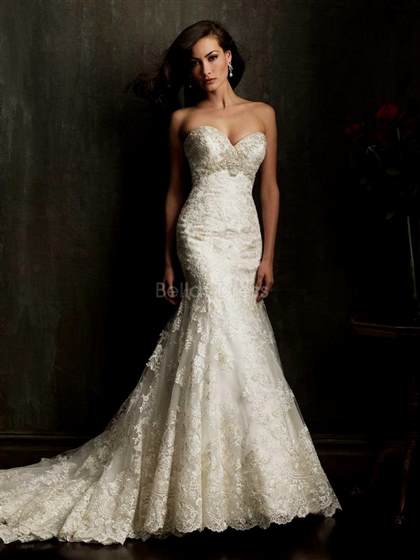 sweetheart lace mermaid wedding dress 2017-2018