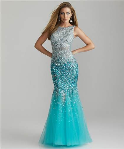 turquoise mermaid prom dresses 2017-2018