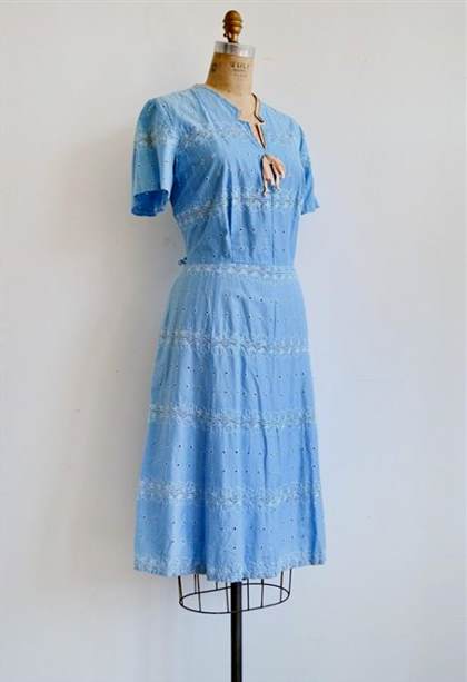 vintage dresses 1950s blue 2017-2018