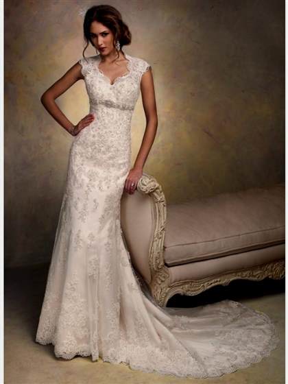 vintage lace sheath wedding dress 2017-2018