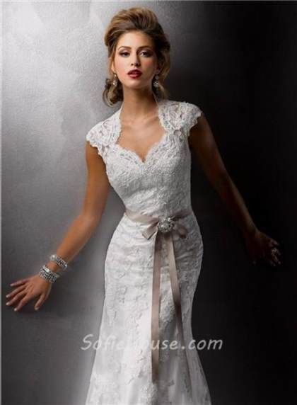 vintage lace sheath wedding dress 2017-2018