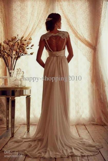 vintage lace wedding gown open back 2017-2018