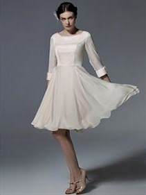 vintage white dress with sleeves 2017-2018