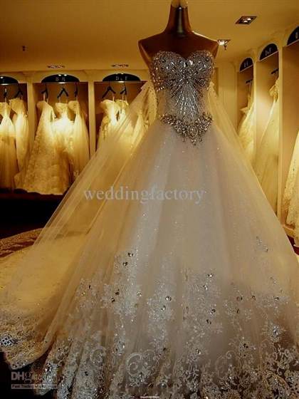 wedding dresses sweetheart neckline ball gown bling 2017-2018