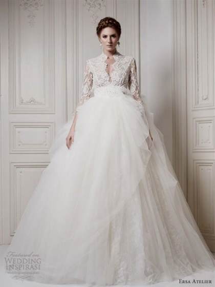wedding dresses with sleeves 2013 2017-2018