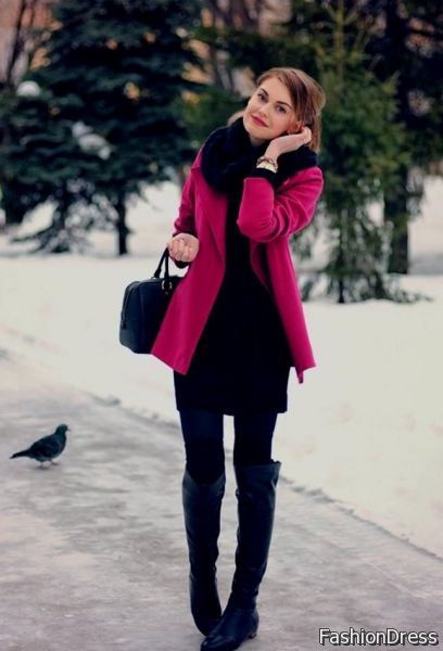 girls dress in winter