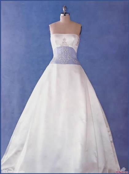white and baby blue wedding dresses 2018