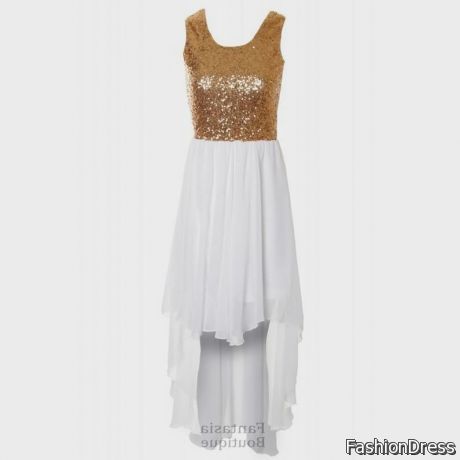 white and gold sequin dress 2017-2018