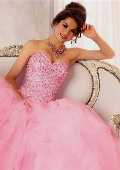 white and light pink quinceanera dresses 2018