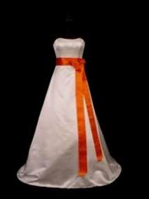 white and orange wedding dresses 2017-2018