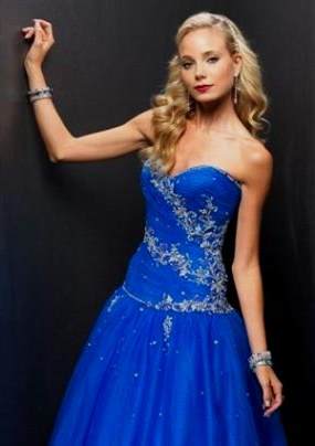 white and royal blue prom dresses 2017-2018
