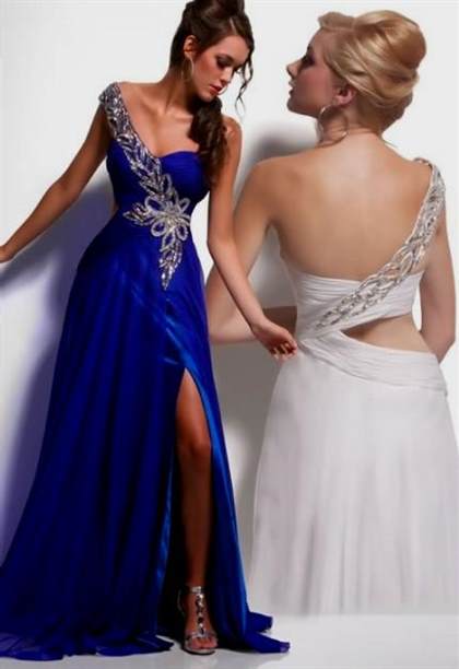 white and royal blue prom dresses 2017-2018