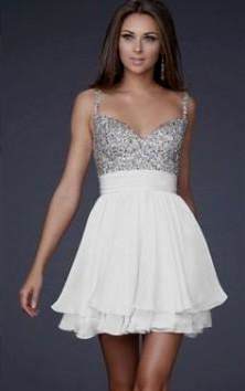 white and silver dress 2018