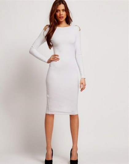 white bodycon dress plus size 2018
