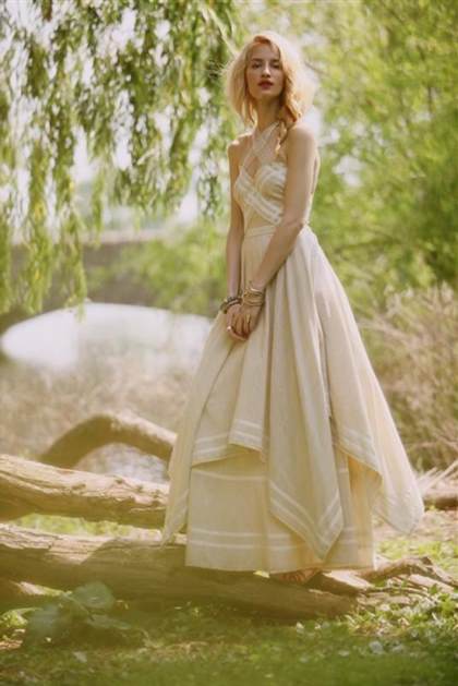 white bohemian wedding dress 2018