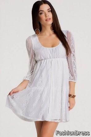 white casual dresses 2017-2018