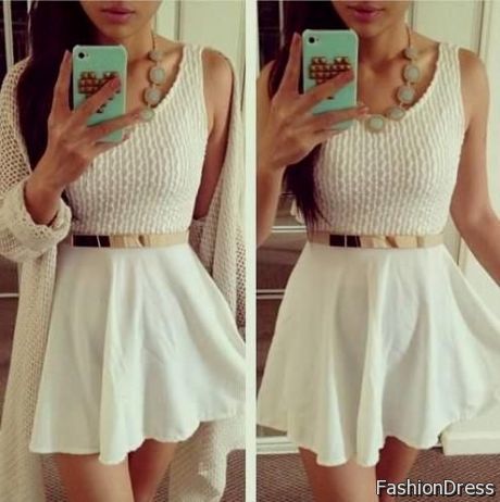 white casual dresses tumblr 2017-2018