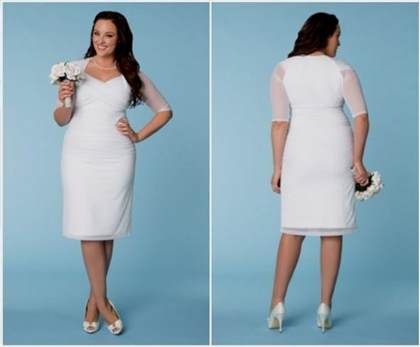 white lace dress with sleeves plus size 2017-2018