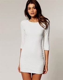 white long sleeve dress 2018