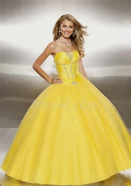 yellow ball gown 2018