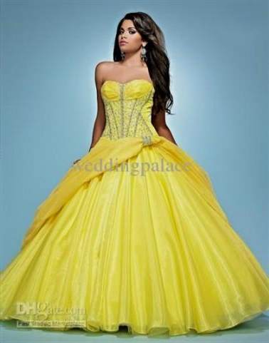 yellow ball gown 2018