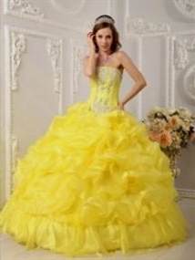 yellow quinceanera dresses 2018