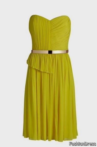 yellow summer cocktail dress