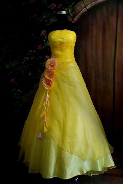 yellow wedding dress 2017-2018