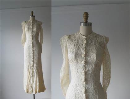 1930 vintage wedding dress 2018/2019