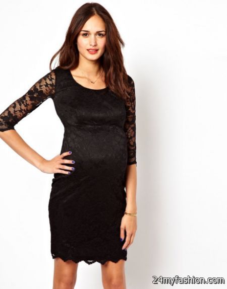 Black and white maternity dress 2018-2019