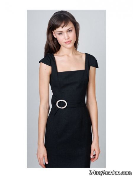 Black cocktail dresses with sleeves 2018-2019