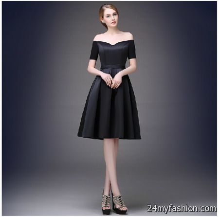Black winter formal dresses 2018-2019