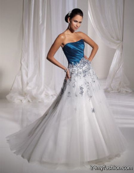 Blue bridal gowns 2018-2019