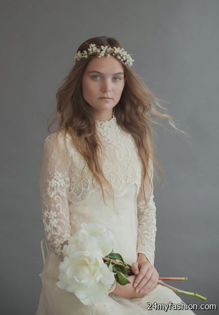 Bohemian vintage wedding dresses 2018-2019
