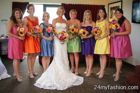 Bridesmaid dress colours 2018-2019