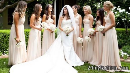 Bridesmaid dress colours 2018-2019