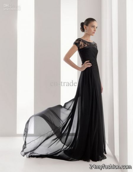 Bridesmaid dresses black 2018-2019
