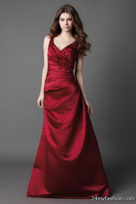Bridesmaid dresses in red 2018-2019