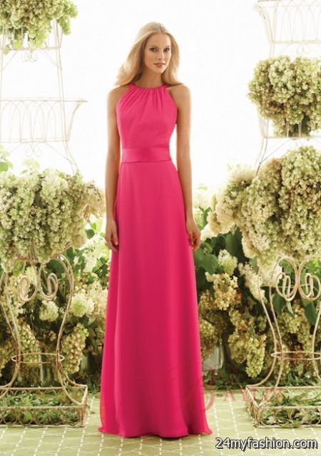 Bridesmaid dresses pink 2018-2019