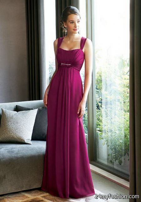 Bridesmaid dresses with straps 2018-2019