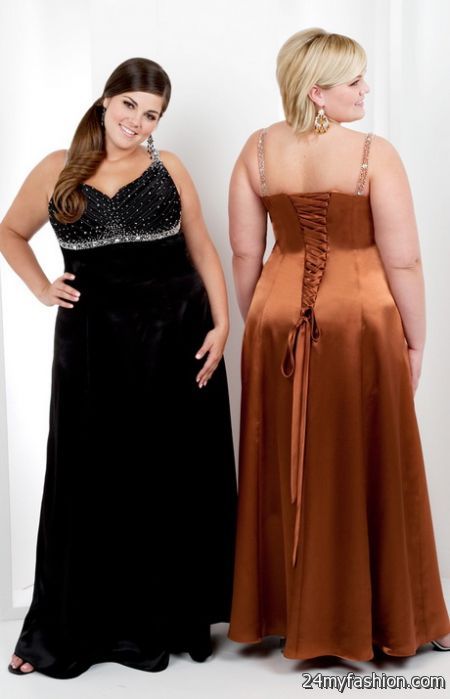 Brown plus size dresses 2018-2019