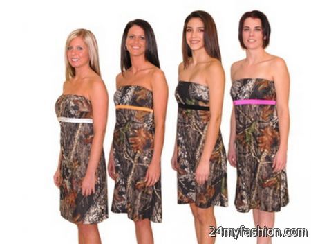 Camouflage bridesmaid dresses 2018-2019