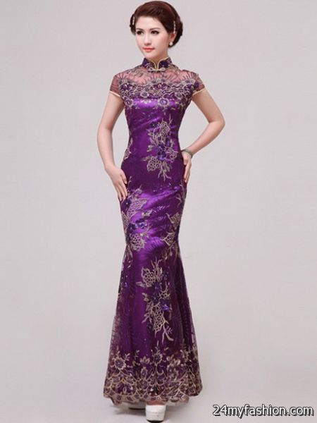 Chinese evening dresses 2018-2019