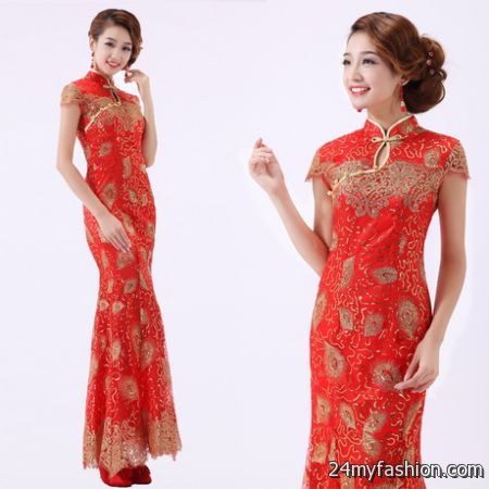 Chinese evening dresses 2018-2019